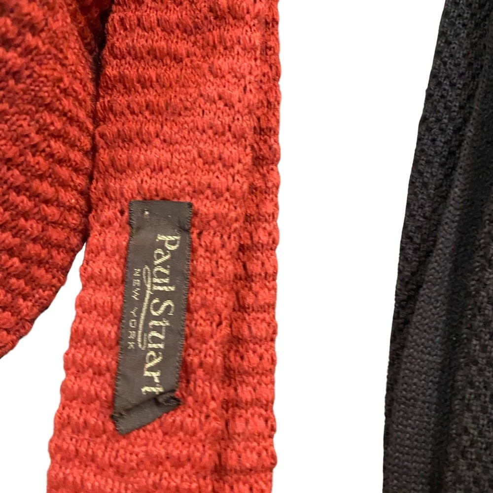 Knit ties silk cotton, blended. Woven